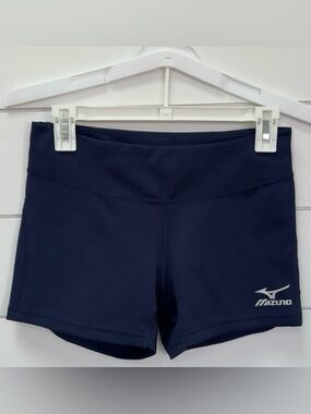 Mizuno Victory Volleyball Shorts Medium Navy Blue Athletic Compression 3.5”